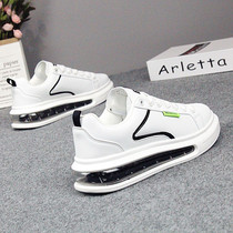 Hong Kong 2022 new small white shoes mens thick bottom couples hoverboard shoes mens 100 lap up white color palette shoe men