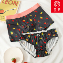 New 2-pack couple underwear summer cute passion mens and womens underwear couple size sex confusing a pair of sets