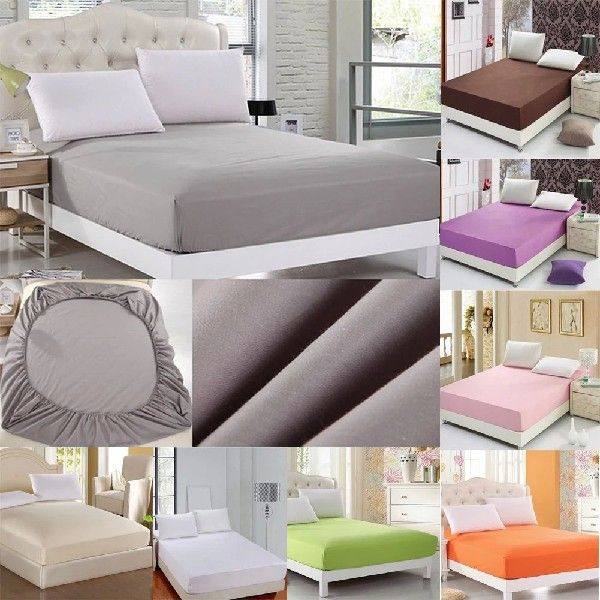 Fitted sheets percale single king super king size bed pad prTaobao