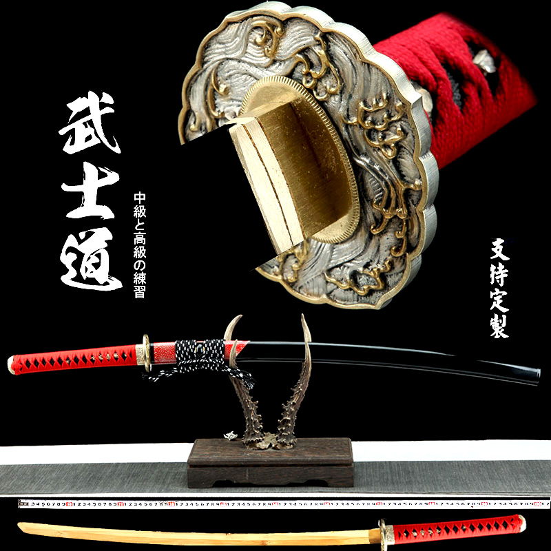 Japan's samurai blade of the knife Longquan city integrated knife sword unopened with a knife and a knife to the east too knife to practice the cold weapon