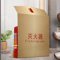 304 stainless steel high-end electroplating rose gold KTV fire box hotel shopping mall fire extinguisher box can be customized