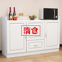 Kitchen cupboard storage cabinet double door cabinet locker with door storage cabinet floor small household simple side cabinet