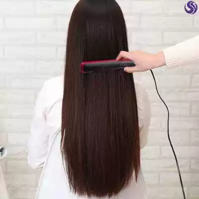 Straightening hair artifact Lazy comb straightening net red hair straightening and hair pulling dual-use electric straightening comb clip 