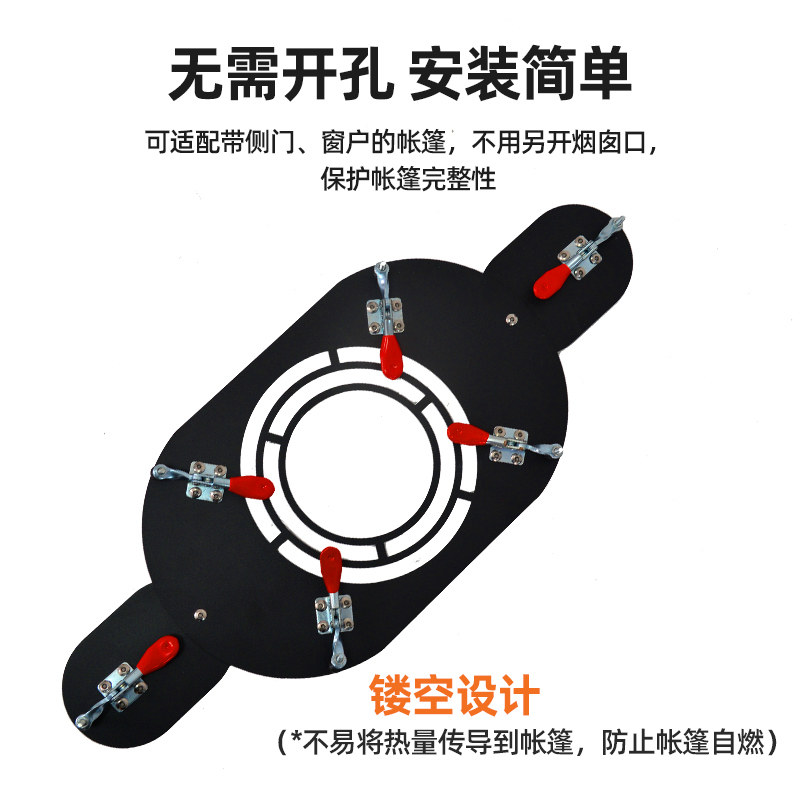 御质户外不锈钢烟囱防烫板：露营神器，防烫隔热黑科技！