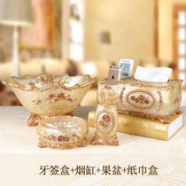 Tea table containing box light extravagant class Idea European-style paper towel box remote control Living room Dining Room Paper Drawing Box Multifunction