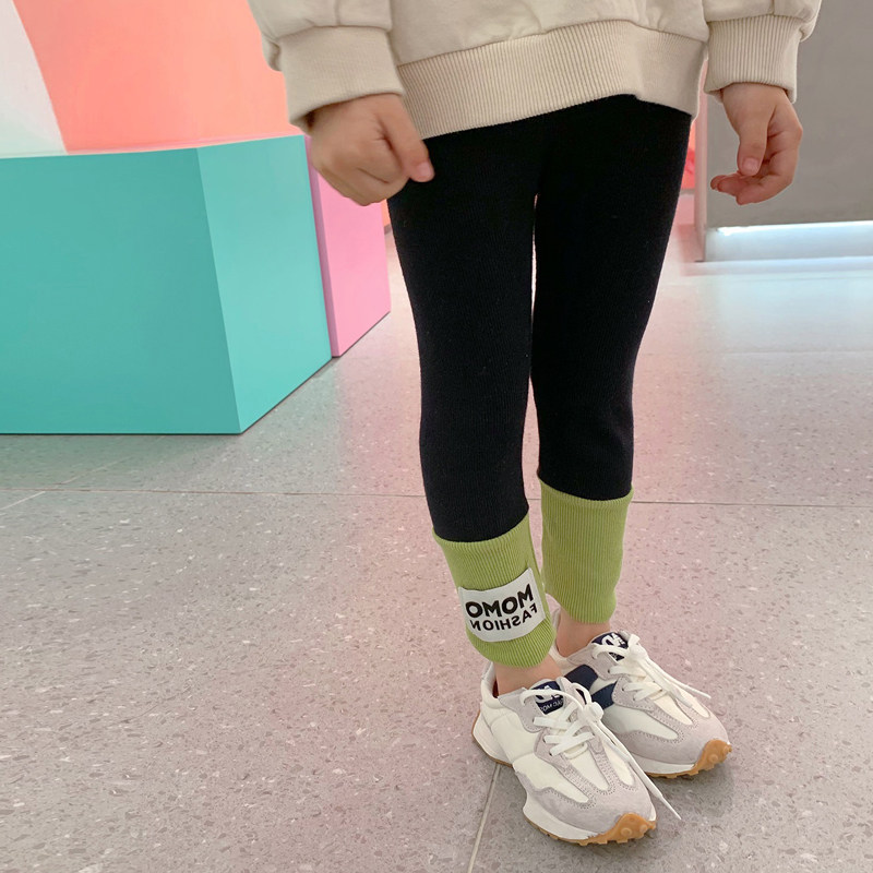 Leggings girls spring and autumn thin 2022 new outerwear pure cotton children's trousers for girls baby foreign style pants