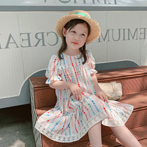 Childrens Clothing 2022 New Girls Fashion Dress Fashion Childrens Summer Baby Yang Gas Princess Skirt thin