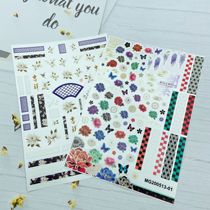 DIY day department synchronic thin overdraft back gum US A sticker fresh and small crummy Chinese Wind Series V