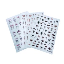 DIY Japanese Synchronized Thin Translucent Adhesive Nail Art Stickers New Elegant and Exquisite Butterfly Series