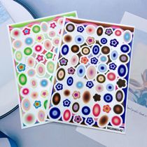 DIY day series synchronic thin overdraft with new layers of fainting and dyeing small flowers series