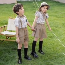 Kindergarten garden uniform British style summer dress childrens college style graduation performance class uniforms primary school uniforms