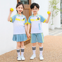 Primary School students summer short-sleeved sports school uniforms boys and girls chorus class uniforms kindergarten uniforms