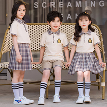 Kindergarten uniform summer pink childrens chorus performance graduation photo suit college style class uniform