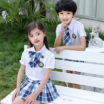 Kindergarten garden clothes summer clothes British style graduation performance dress Childrens Chorus Academy style class uniforms primary school uniforms