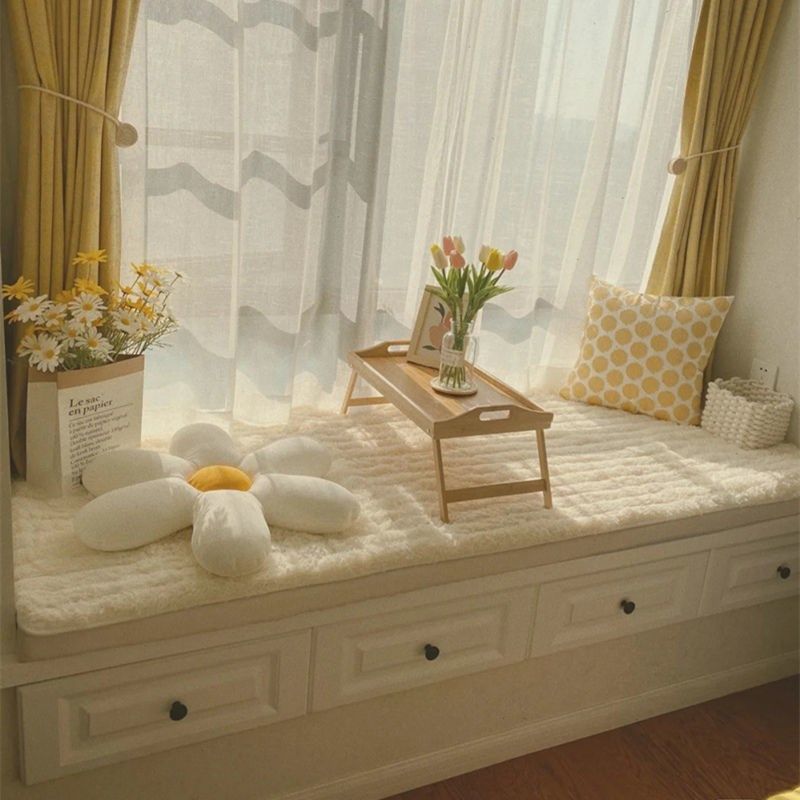 Bay window mat tatami mat simple plush four seasons window cushion cushion cushion bedroom thick non-slip sofa cushion can be machine washed