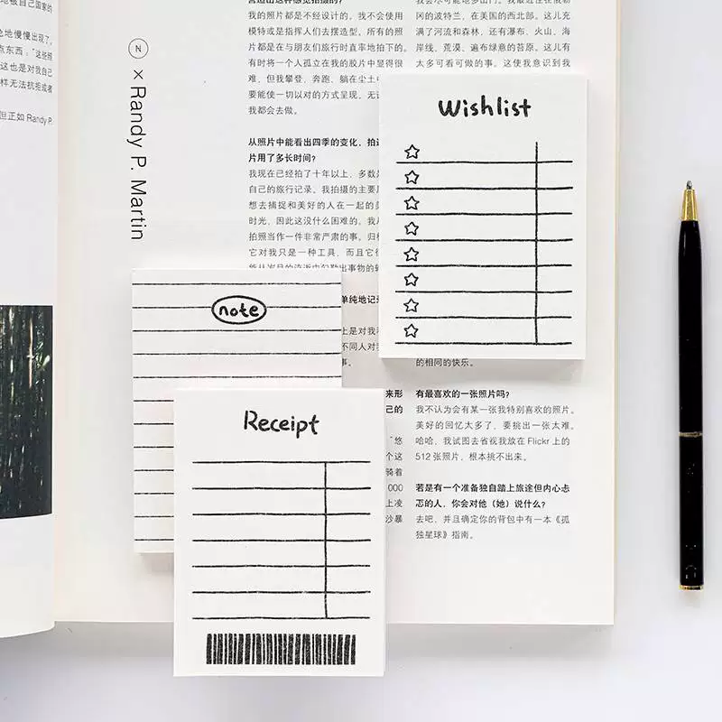 Простые линии подписанная маленькая книга, маленькая книжка, творческий забавный и клеевой план.