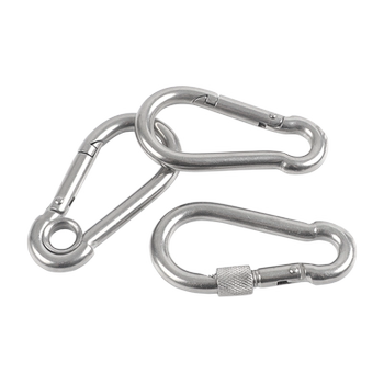 316 stainless steel spring buckle safety hoist buckle
