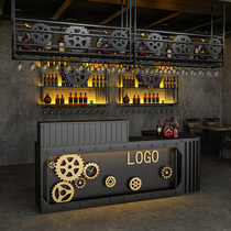 Industrial style retro entry cashier clothing bar car beauty secret room script killing chain store corner bar