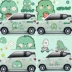 Wuling Hongguang miniev macaron nhãn dán xe hơi khủng long nhỏ phim hoạt hình trang trí kiến ​​nhỏ kem nhãn dán xe hơi dán decal xe oto tem sườn xe ô tô 