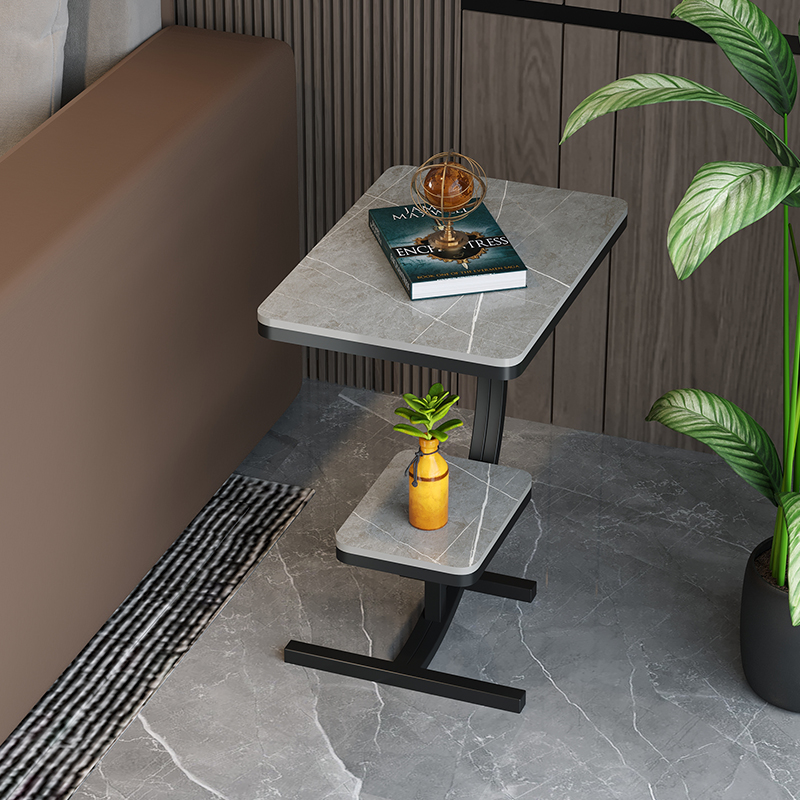 Light luxury rock plate side a few living room sofa side table modern marble small tea few beds head corner of a small round table
