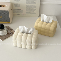 ins creative bread paper towels box living room tea table minimalist high level sensations milk oil color ceramic crate decorative hem