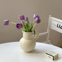 Face-lift vase Vase Milk Pot Shape Ceramic Florator Pendulum with homemade Home Cebu decorations Inwind