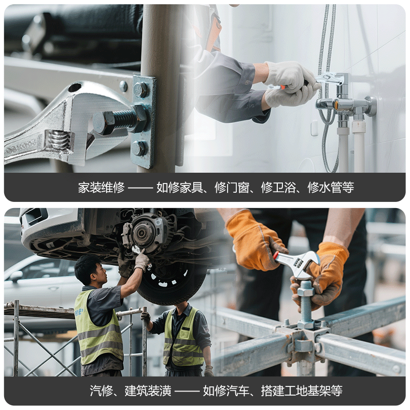 Youfu Adjustable Wrench, Multi-Functional Wrench, Universal Genuine Wrench, Flexible Wrench Tool for Installation and Disassembly