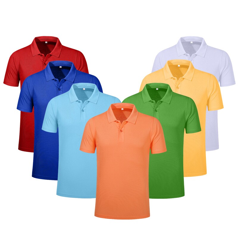 Work clothes Custom POLO shirts All cotton long sleeves Hotel Catering advertising group Work clothes T-shirt Inprint short sleeves