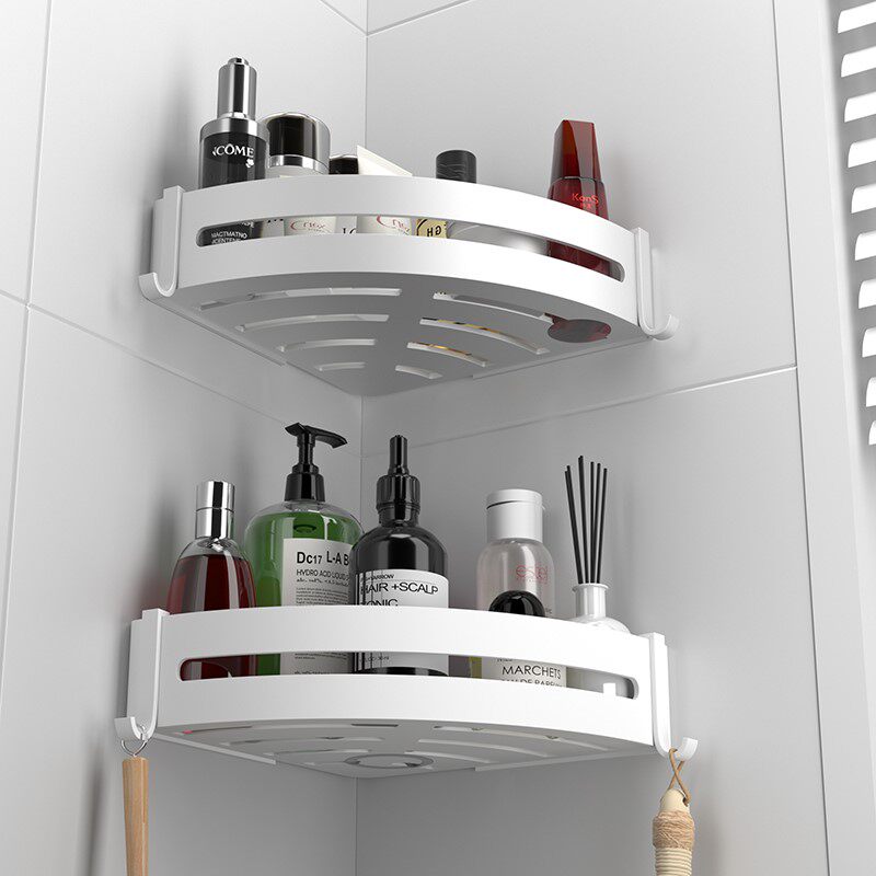 Bathroom shelf-mounted wall-free wall-mounted bathroom toilet wall bathroom triangle