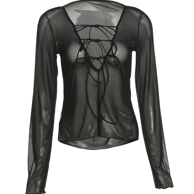 SylCue Sexy design fitted short short sleeve T-shirt, European style, trend of season