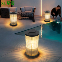 Modern villa waterproof garden lamp balcony garden solar lawn lamp outdoor floor lamp sales department landscape lamp