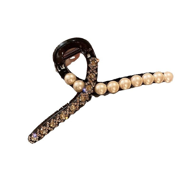 Outlet Brand Clearance Discount, Retro Pearl-Encrusted Diamond Gripper, Exquisite, Compact and Versatile Accessories