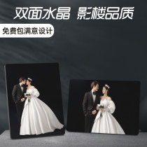 Photo frame table custom-made photo album with printing printing and creative palace crystal custom-made wedding photos for wall hanging