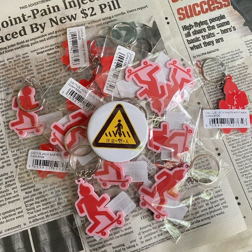 Правильно Travis Scott Keychain Kactus jackskate для ключи