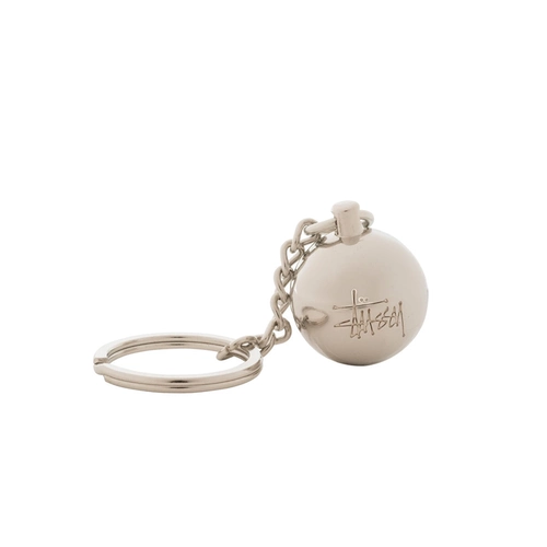 Spot Stussy Metal Silver № восьми для мяча Metal 8 Ball Caychain модные аксессуары