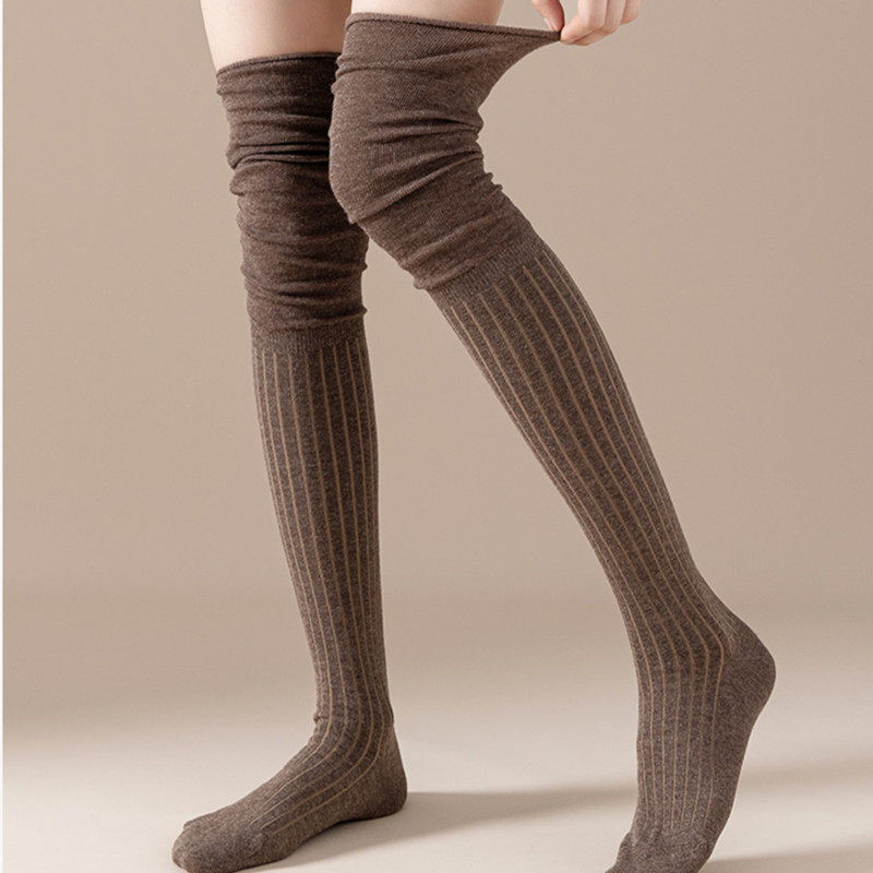 Net Red New White Overknee Socks Women Thighs Splicing Heaps Stockings Stockings Stockings High Stocking Socks Trendy New and Knee-Taobao