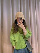 Yu Xiaoyu clothing 8927 green shirt 