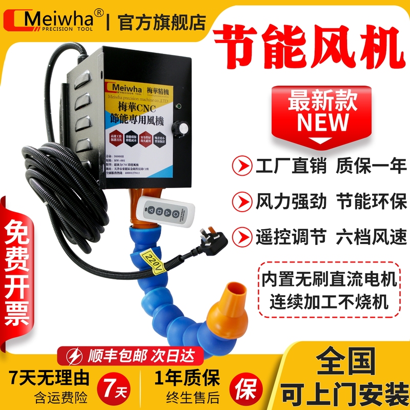 Taiwan Mei Hua Cnc Energy-Saving Fan Computer-Controlled Powerful Blower for Machining Centers and Cnc Milling Machines to Blow Out Iron Filings