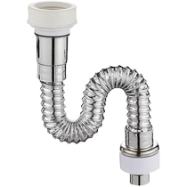 Toilet urinal sewer pipe hanging urinal glue-free drainage pipe stainless steel urinal deodorant with wire accessories