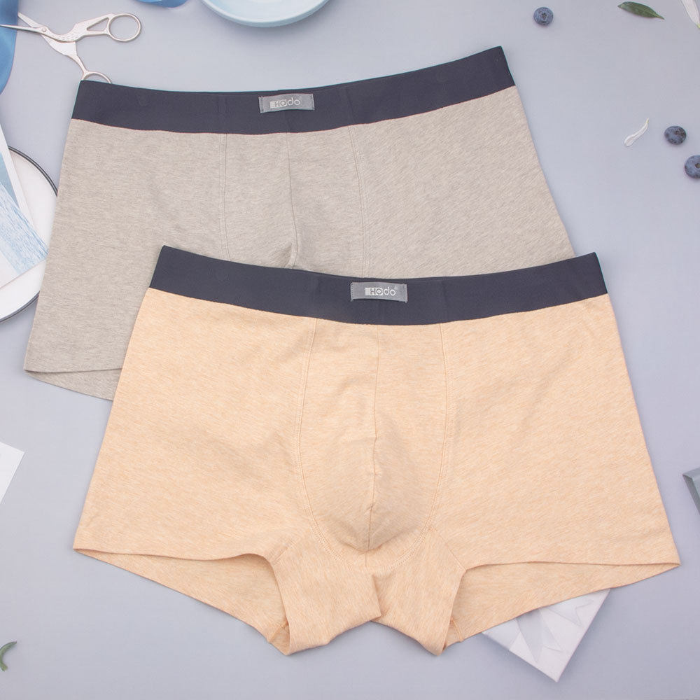 High-quality seamless combed cotton colored cotton men's boxer plus size underwear, full of 10 pairs