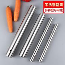 Manufacturer stainless steel barbecue skewer barrel storage bucket barbecue skewer barrel steel skewer storage box skewer barrel barbecue tools