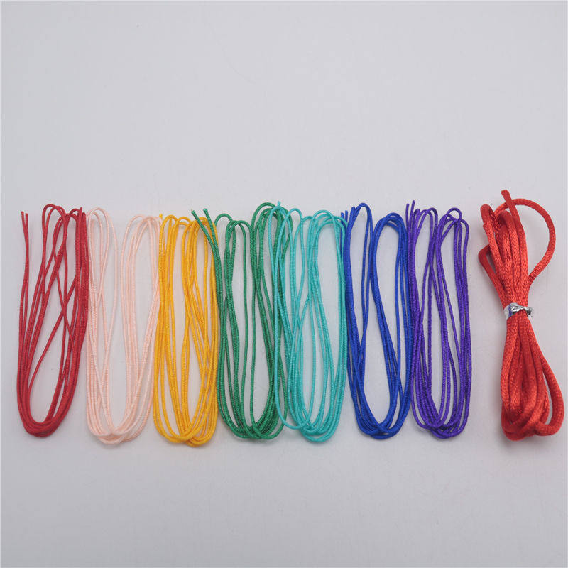  The same section of the knitting rope dime end of the day 7 colorful handmade suit 72 jade thread woven hand-made material bag gift