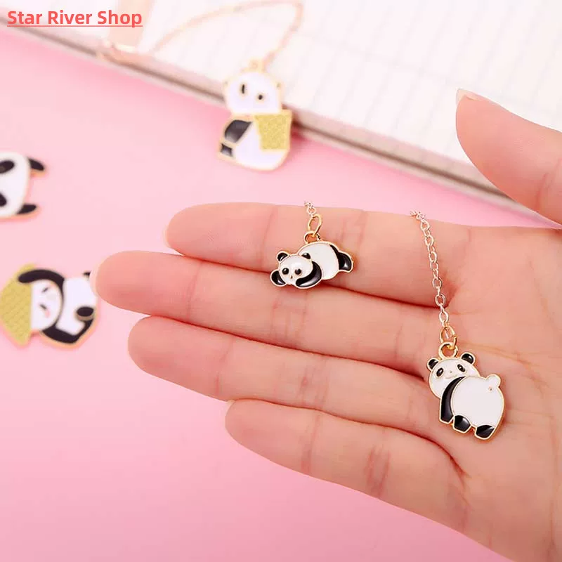 Kawaii pandа металлические закладки подвеска Закладки для книг Креативные Студ