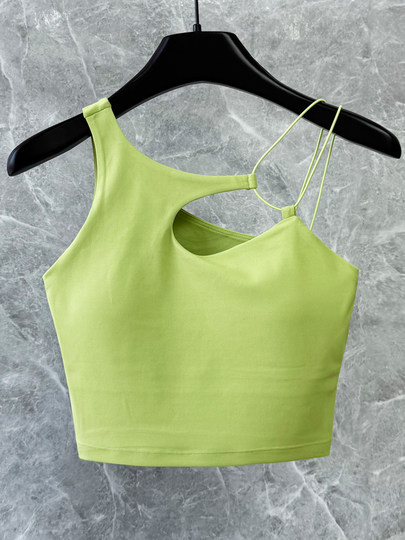 Empfohlene High-End-Yoga-Weste für Damen, Sommer, mit Brustpolster, 2025, neu, weiß, sexy, schöner Rücken, schnell trocknend, Pilates