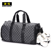 borggens business travel bag mens hand short travel travel baggage bag large capacity casual fitness bag