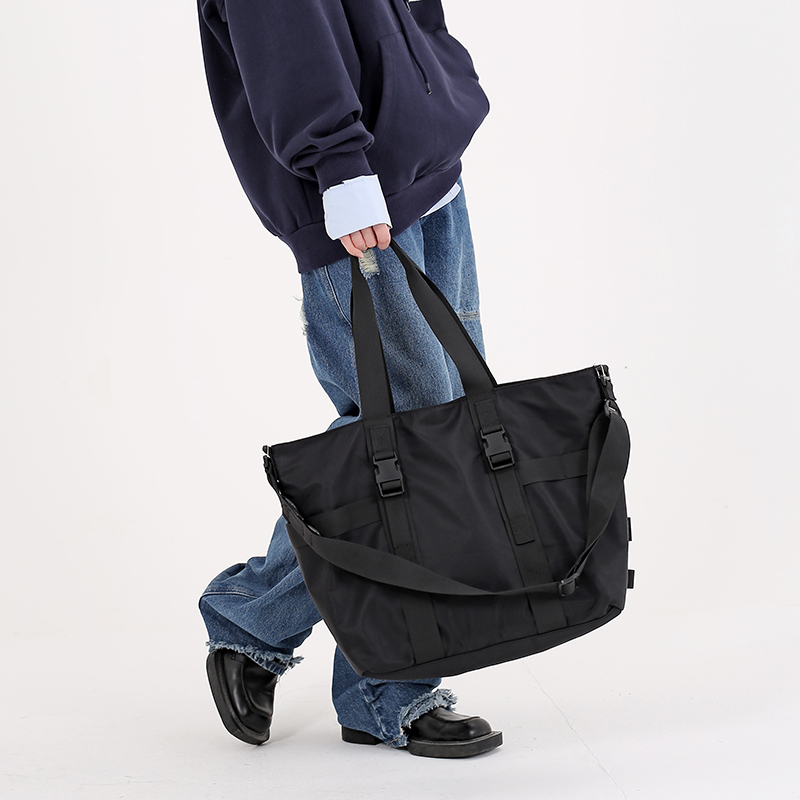Myedition Urban City Style Large-Capacity Tote Bag Commuter Travel Handbag Single Shoulder Crossbody Gym Bag