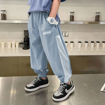 Boy Pants Summer Thin children Ice Ice Silk Speed Dry Pants Loose Casual Pants Sport Long Pants CUHK Child Anti-mosquito Pants