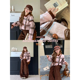 Lin shiqi nickidaily contrasting plaid sweater