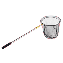 Copy net telescopic rod solid circle folding stainless steel fishing net complete set of super net fishing special fish copy net fishing net