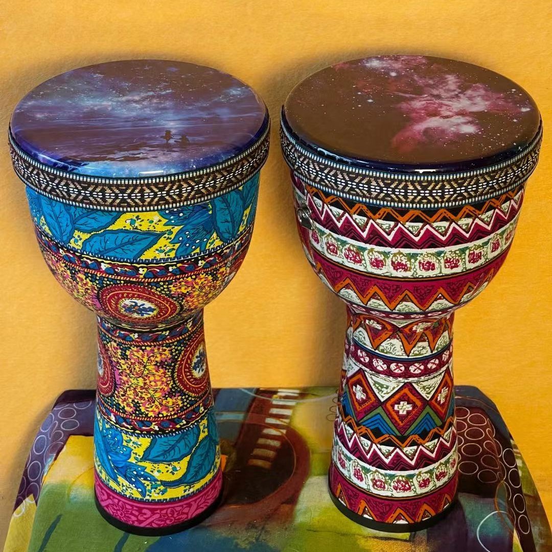 8-inch African beginner drummer beat Yunnan adult Lijiang hand drum kindergarten children's drum students free tuning pvc